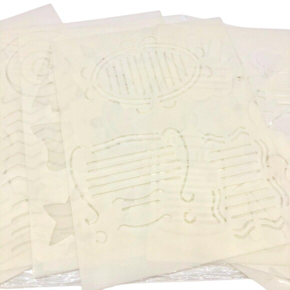 Set Of 10 Doodling Templates For Crafts & Scrapbooking - Picture 9 of 9